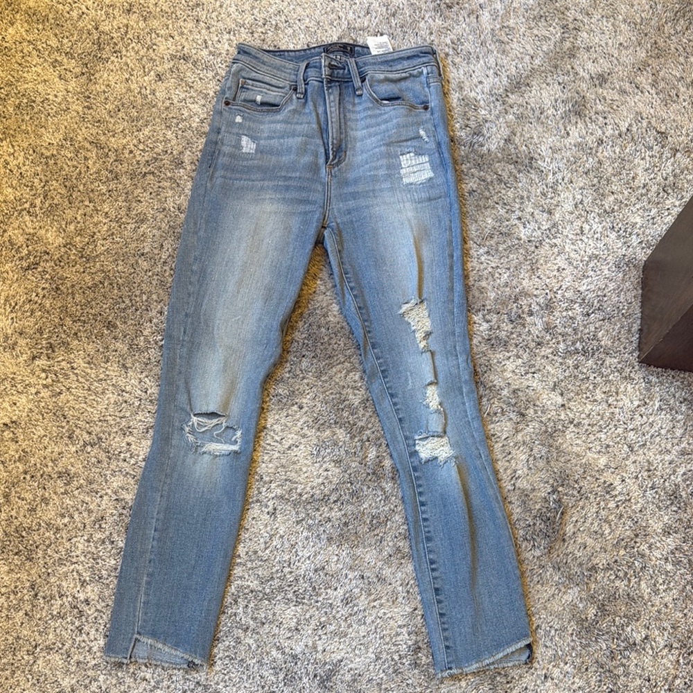 Distressed Blue Women's Jeans